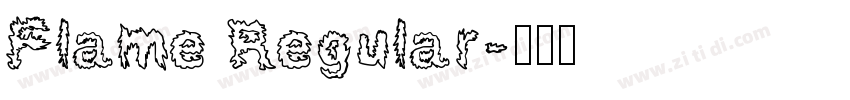 Flame Regular字体转换